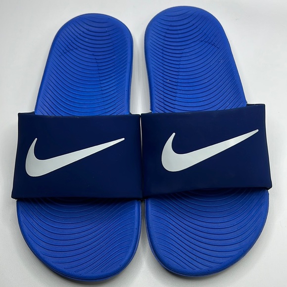 Nike Other - NWOT Nike Kawa Slide Sandal Blue Void/Signal Blue 3Y